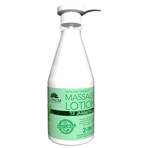La Palm Healing Therapy Lotion bottle pour for deep hydration and silky skin