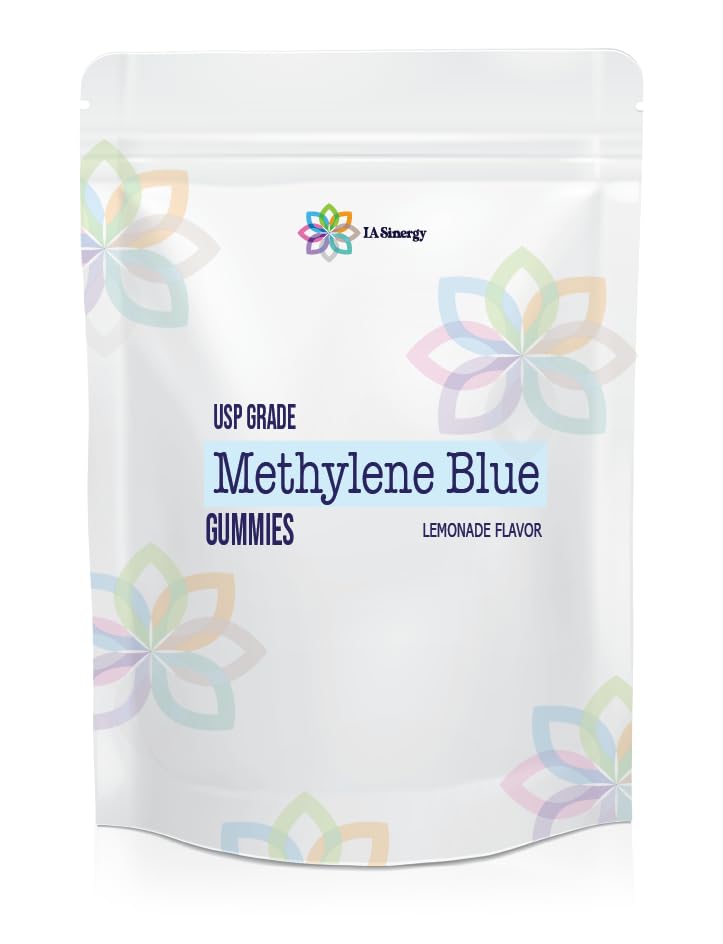 LA Synergy Methylene Blue Gummies bottle pour for easy daily vitality support.