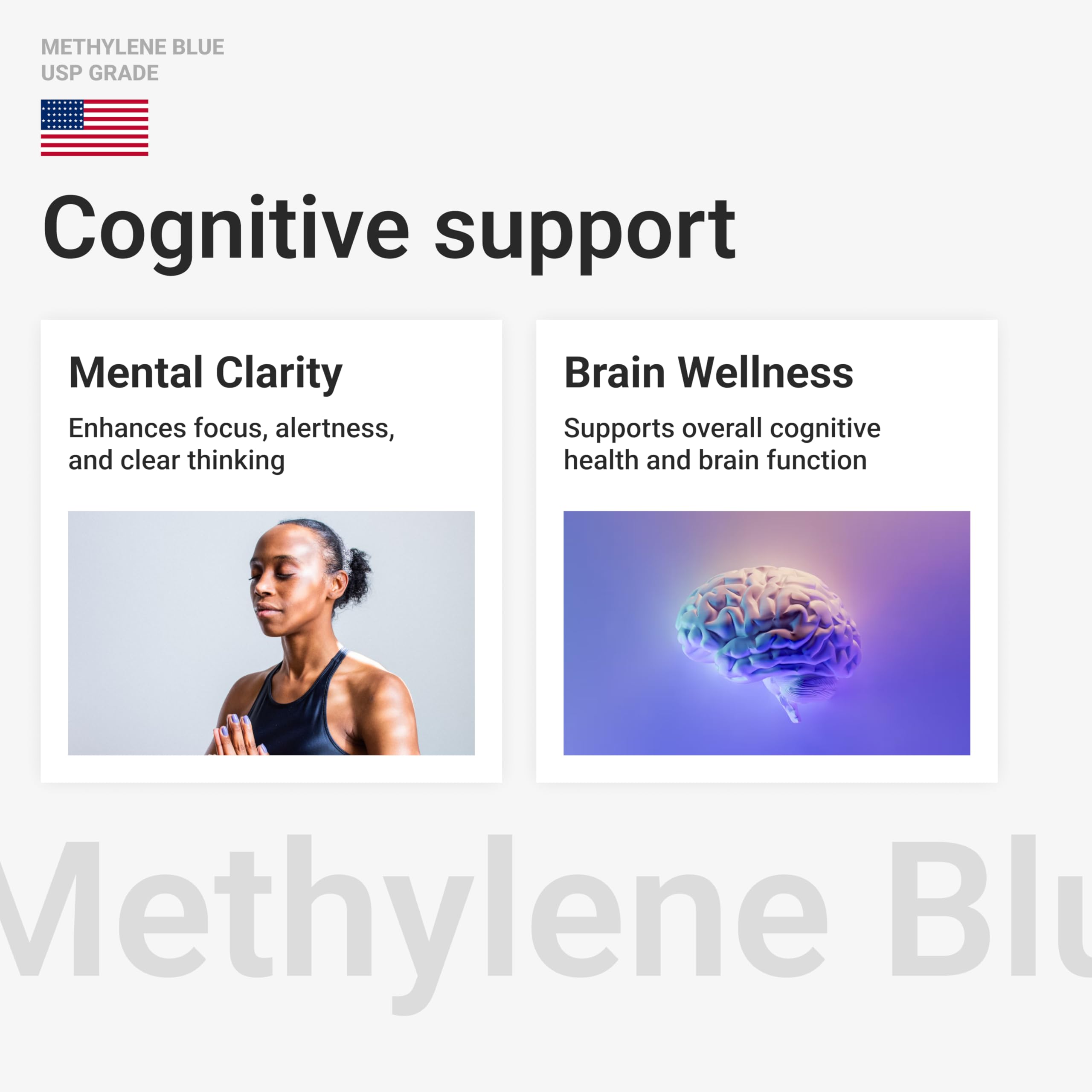 LA Synergy Methylene Blue Gummies label shows pure formula and trusted quality.