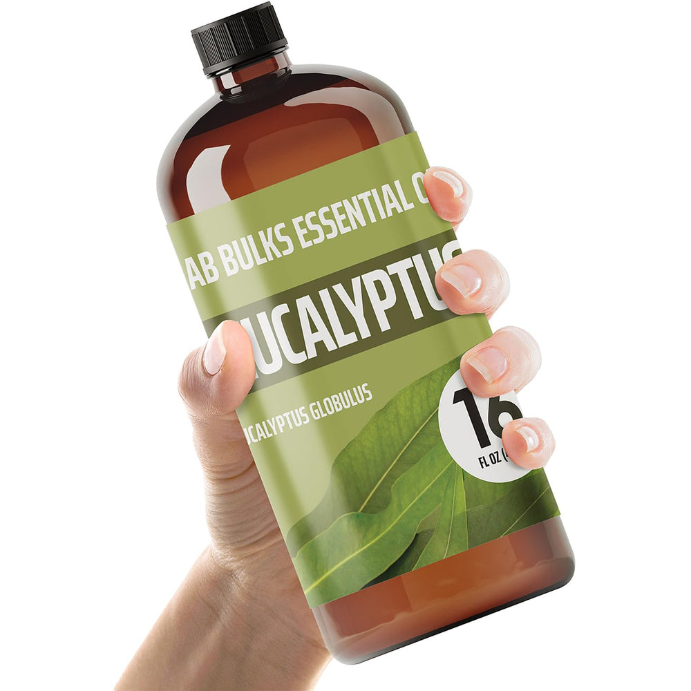 LAB BULKS ESSENTIAL OIL eucalyptus 16oz bottle ideal for diffusers and home fragrance
