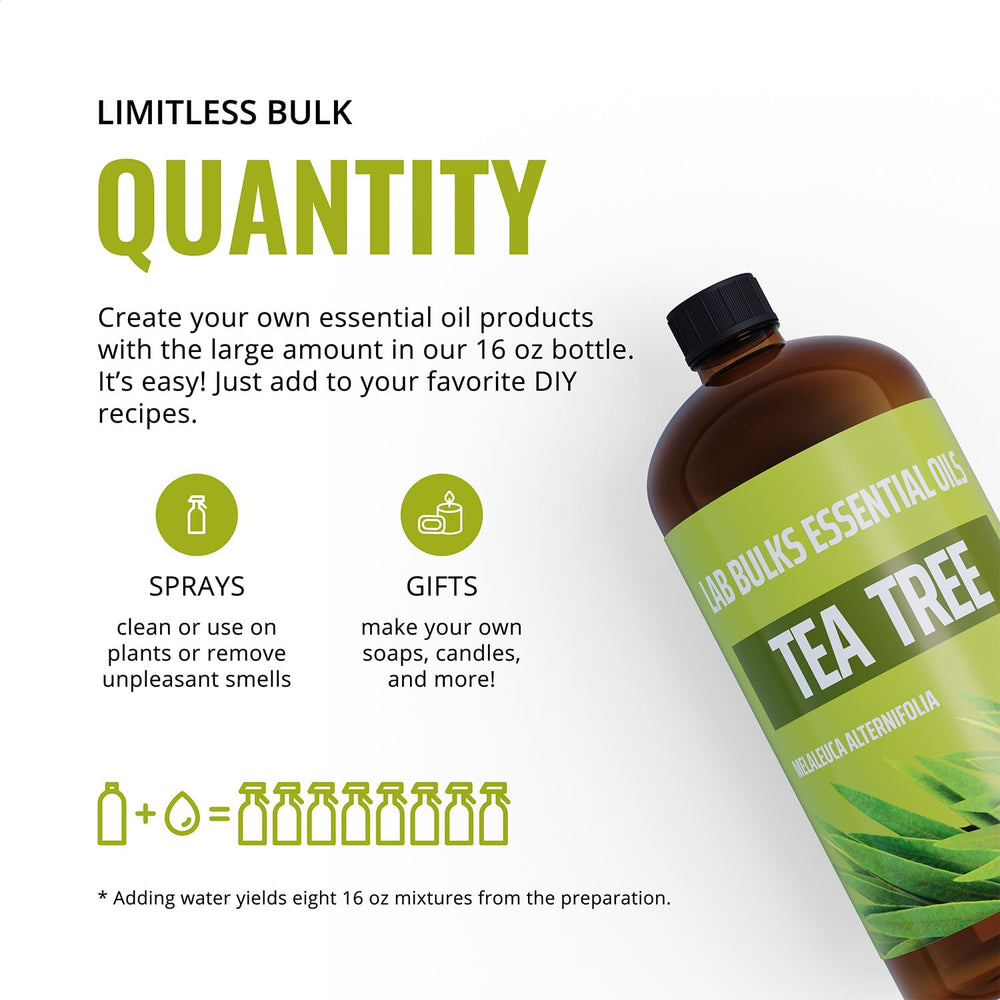 Lab Bulks Tea Tree Oil used in candle making ideas and room aroma