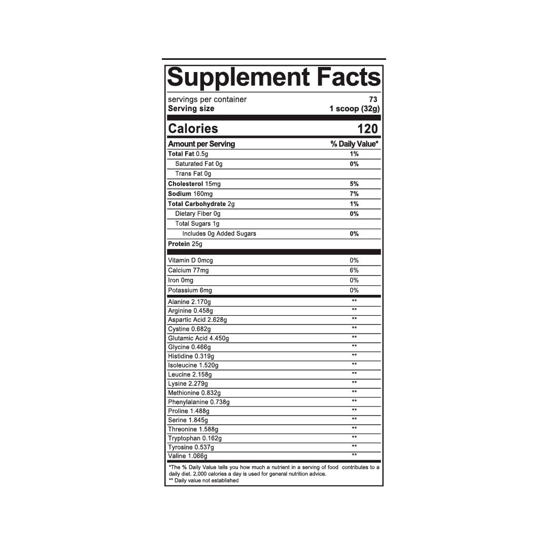LAB NUTRITION packaging and scoop for daily protein routine