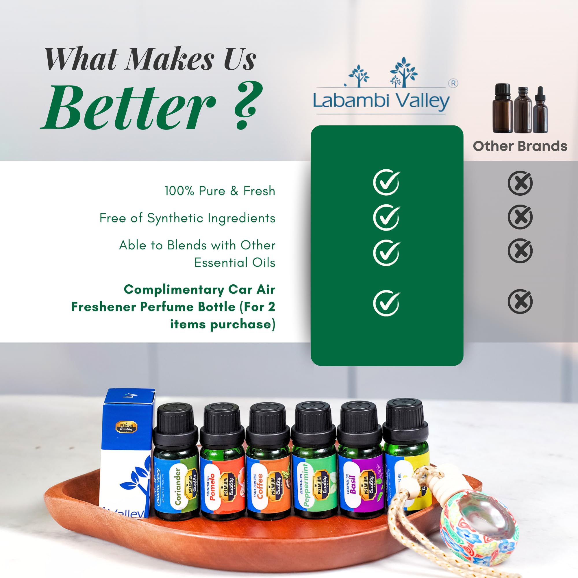 Labambi Valley lime oil creates a room aromatherapy ambiance.