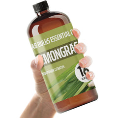 Lab Bulks Lemongrass Oil bottle with bright citrus aroma for diffusers