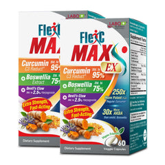 LABO Nutrition FlexC MAX EX bottle front view for joint comfort support