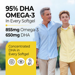 LABO Nutrition OmaxPure DHA bottle side-view showcasing sustainable wild-caught source