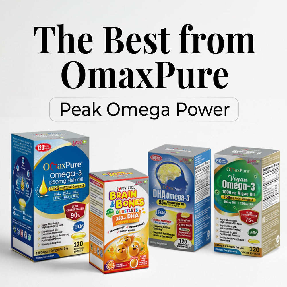 LABO Nutrition OmaxPure DHA sustainability and non-GMO assurance visuals
