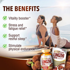 LABO Nutrition Bioactive Lingzhi Reishi Ultra capsule close-up highlights premium mushroom blend