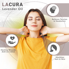 Lacura lavender oil bath application for deep relaxation and spa-like moments