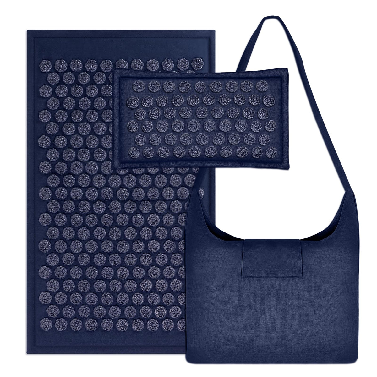 LadyRosian acupressure mat back area targets tension for a soothing session.