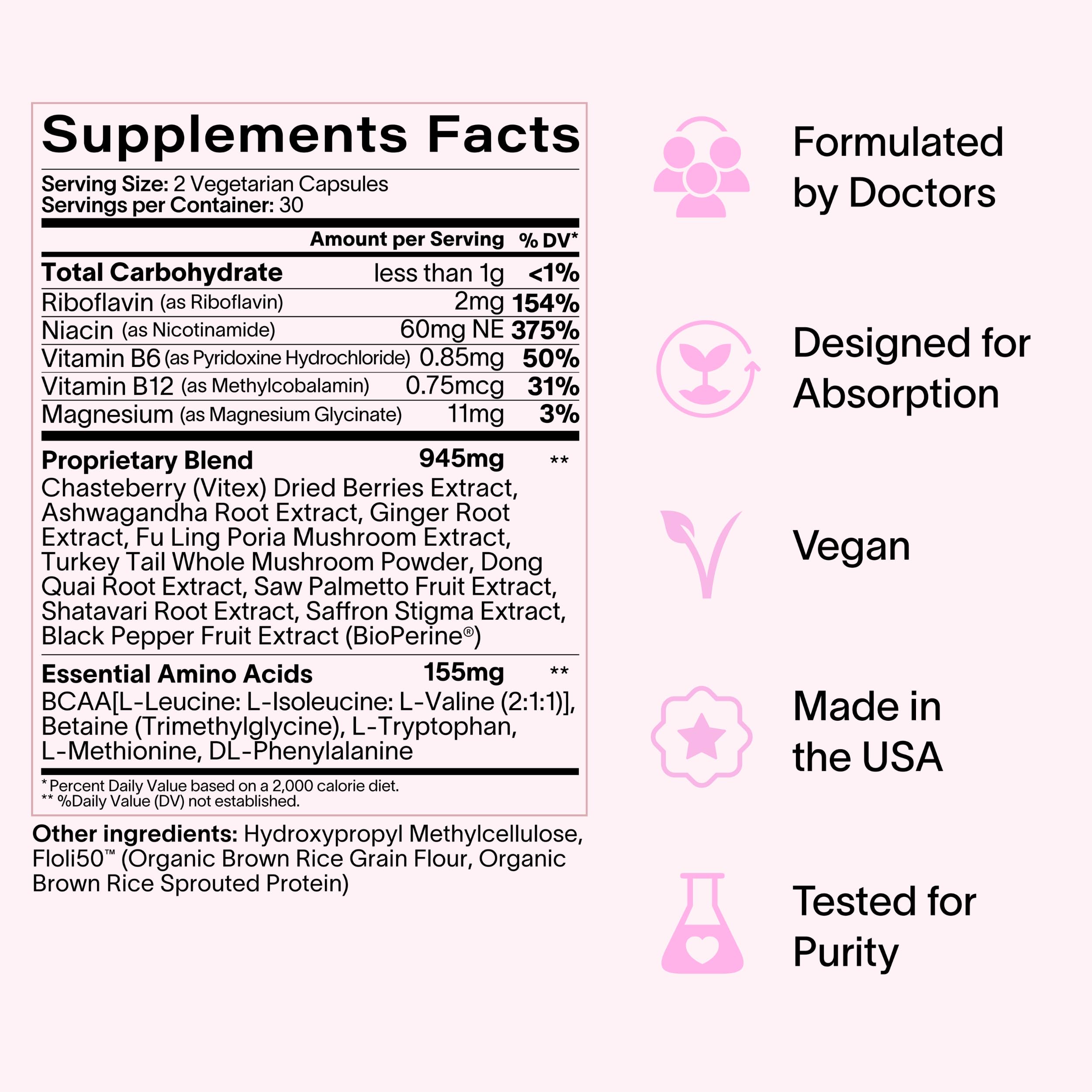 60-count Ladywell packaging displayed for long-term wellness.