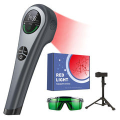 LAFCARE handheld red light therapy with stand for hands-free comfort at home