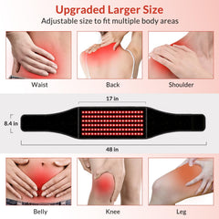LAFCARE red light belt magnetic connection enables cordless convenience.