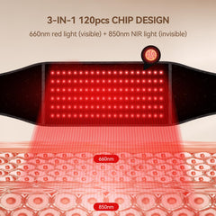 LAFCARE Red Light Belt shoulders area delivering soothing relief.