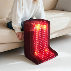 LAFCARE red light therapy pad around the foot for targeted relaxation and comfort.