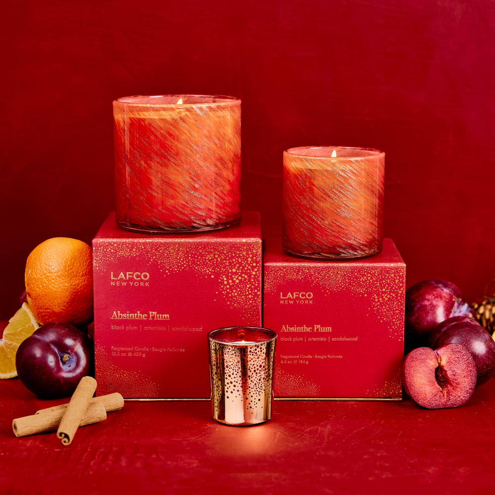 LAFCO New York Absinthe Plum candle, reusable vessel after use