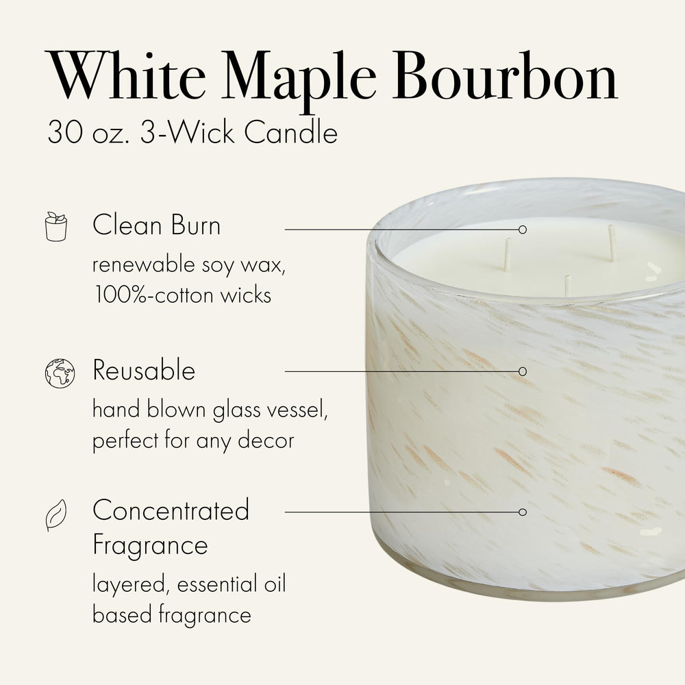 LAFCO New York hand-blown glass vessel enhances ambiance after burning.