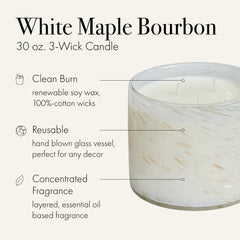 LAFCO New York hand-blown glass vessel enhances ambiance after burning.
