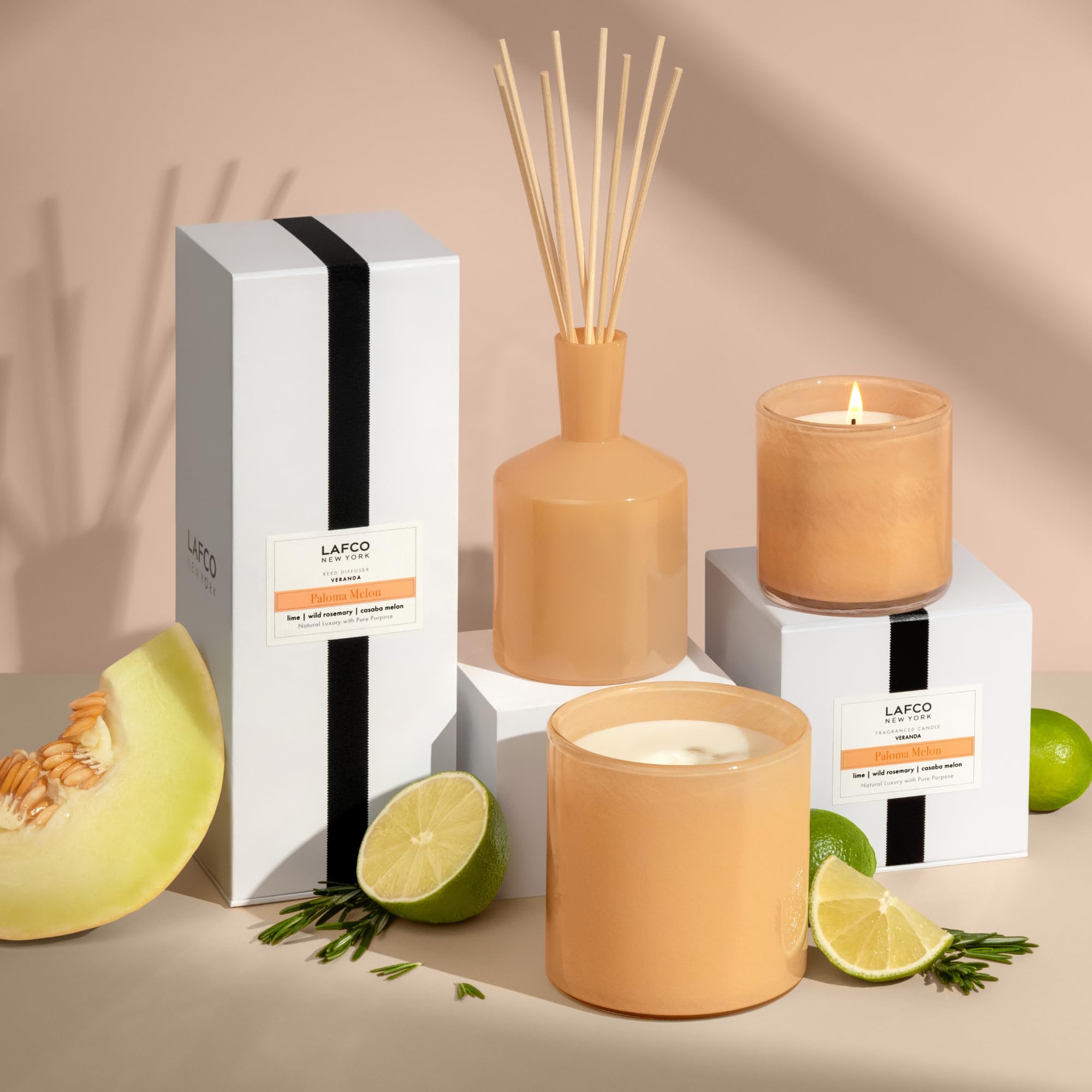 LAFCO New York Paloma Melon close-up showing rich wax and aroma notes.