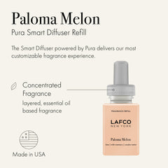 LAFCO New York Paloma Melon scent profile with refreshing herbaceous and fruity notes.