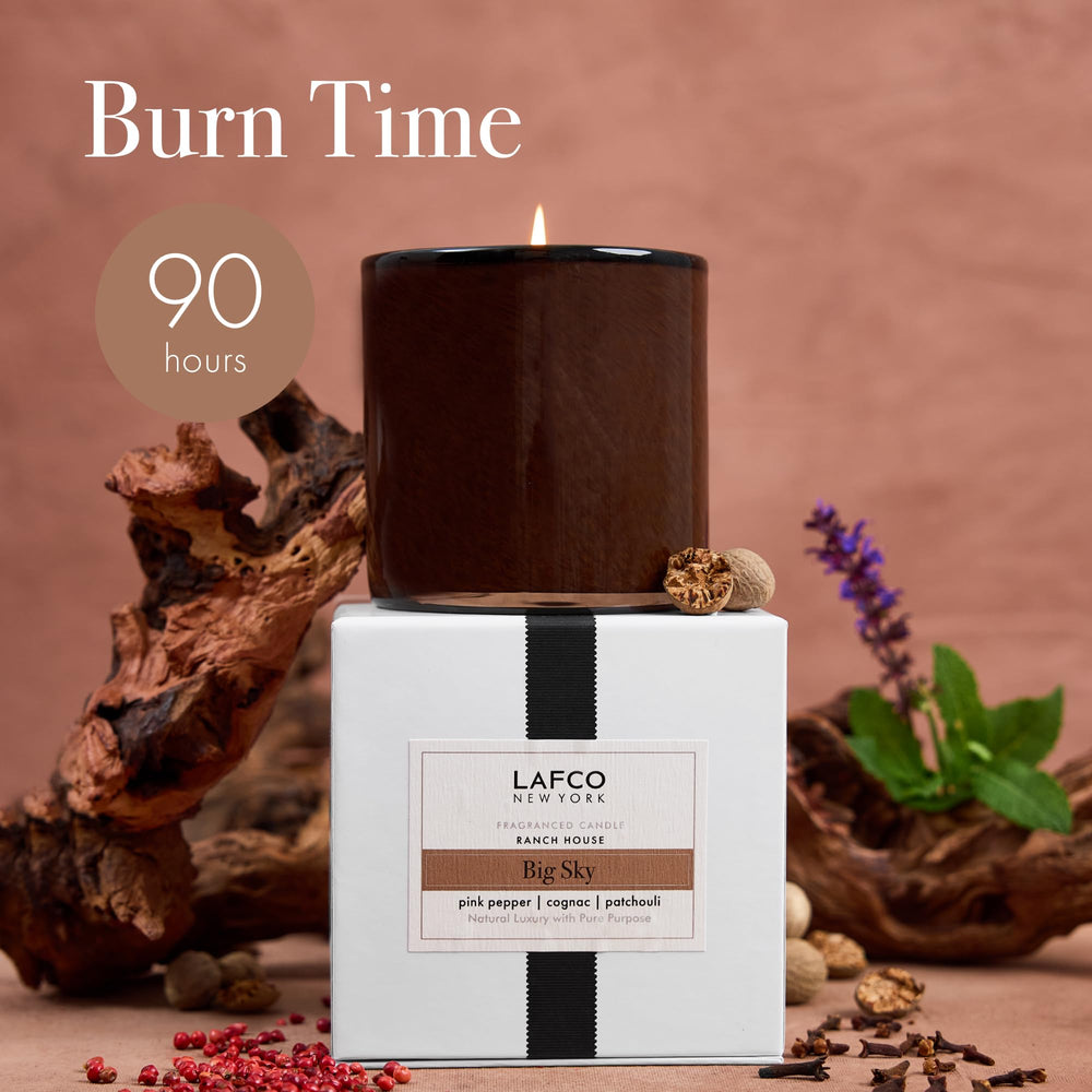 LAFCO New York Signature Big Sky fragrance profile reveals spicy and resinous notes.