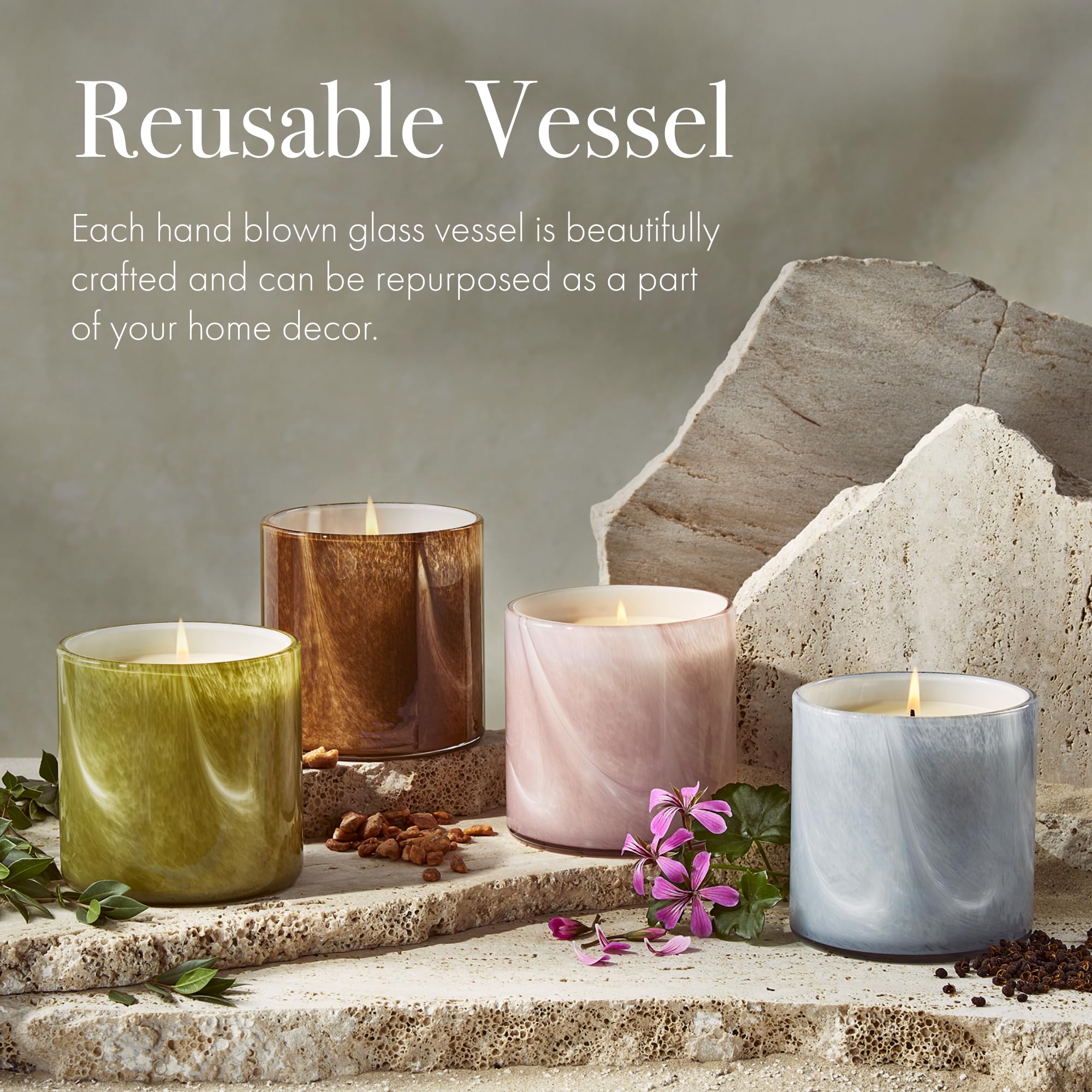 LAFCO New York Signature Candle Benzoin Siam uses eco-friendly soy wax for long-lasting scent