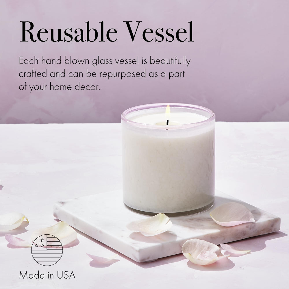LAFCO New York Signature Candle Blush Rose elegant packaging and branding