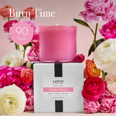 LAFCO Duchess Peony fragrance swatch suggesting long-lasting aroma.