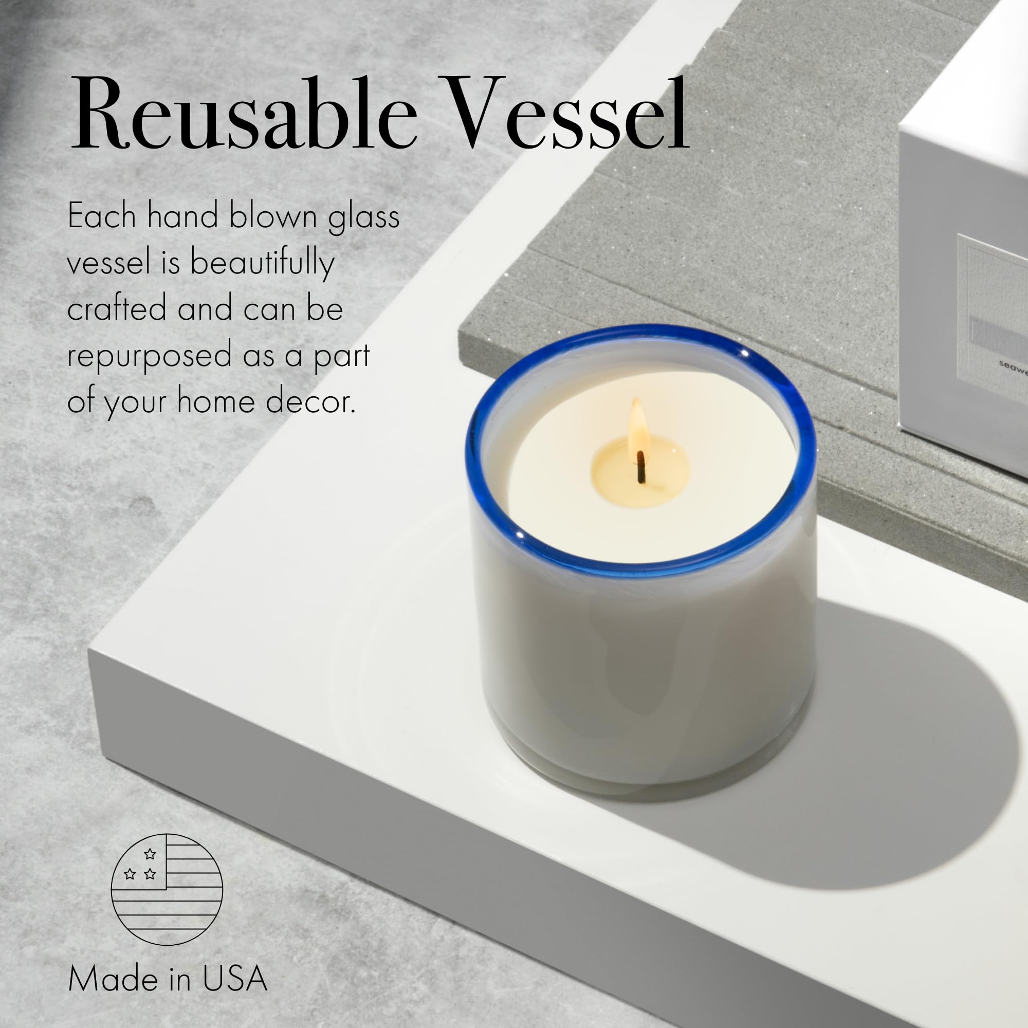 LAFCO New York Fog & Mist packaging highlights a reusable vessel design