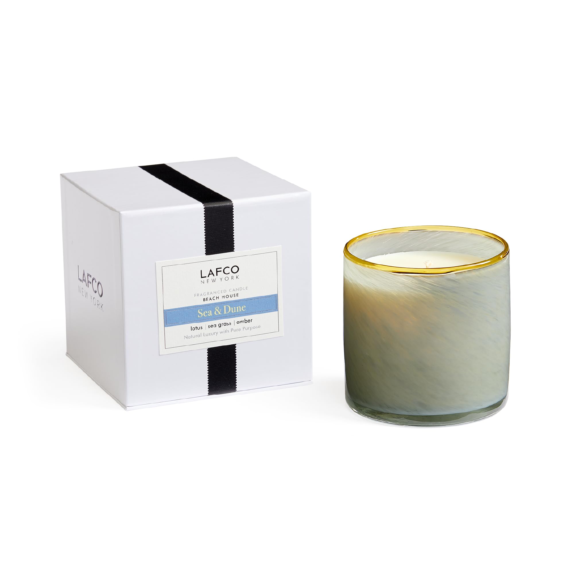 LAFCO New York Signature Sea & Dune candle in 15.5oz glass with long-lasting scent.