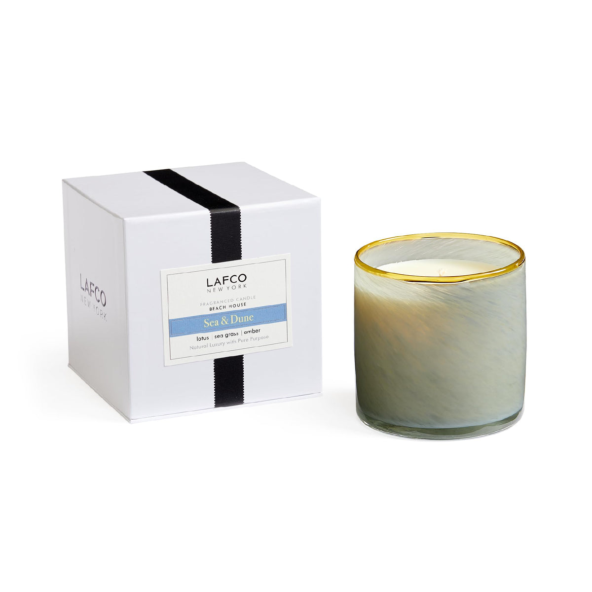LAFCO New York Signature Sea & Dune candle in 15.5oz glass with long-lasting scent.