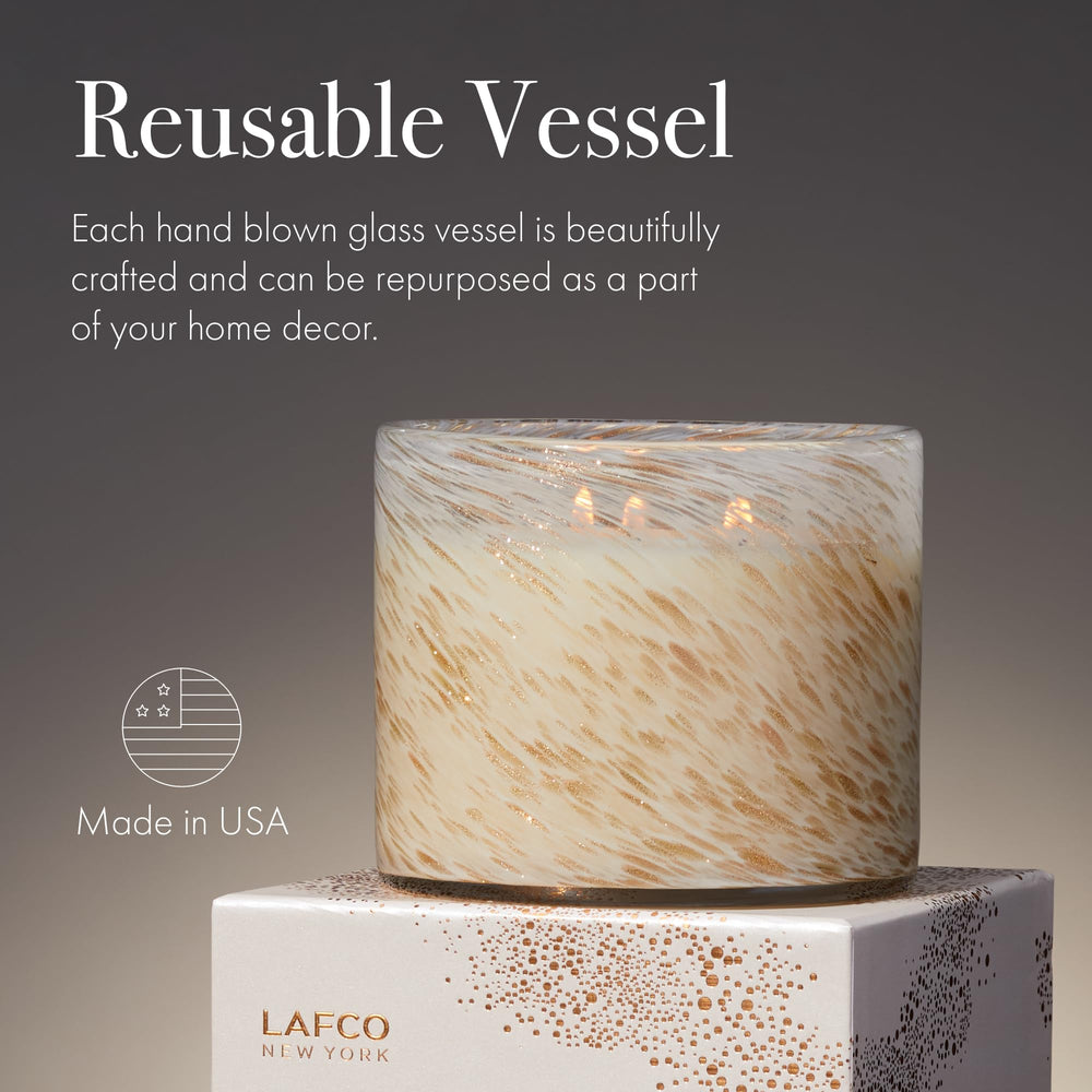 LAFCO New York USA-made candle showcases craftsmanship and quality.