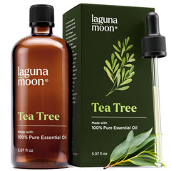Lagunamoon Aceite de Árbol de Té: botella de 150 ml para aromaterapia y limpieza.