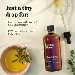 Lagunamoon Aceite de Árbol de Té: difusor para crear ambientes relajantes.