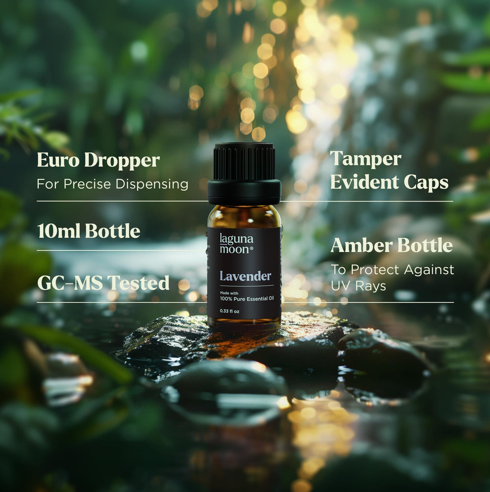 Lagunamoon lemongrass oil bottle features vibrant notes for DIY soaps.