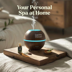 Lagunamoon diffuser-ready bottle drops for easy aroma diffusion in a room