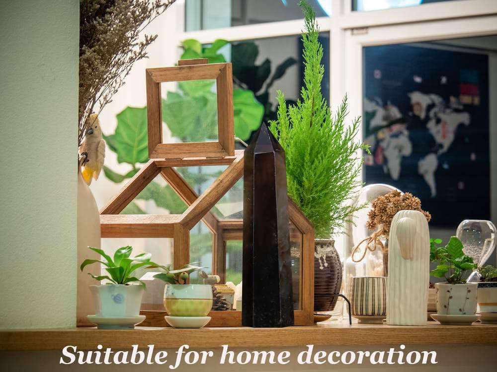 LAIDANLA Smoky Quartz wand displayed as decor in home or office