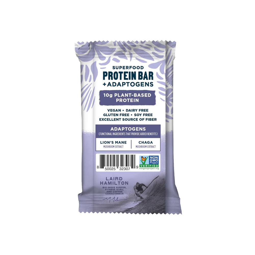 Laird Superfood bar wrapper closeup showing clean ingredients.