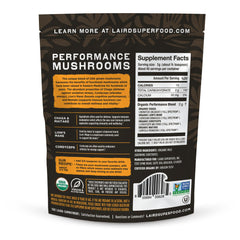 Laird Superfood mushroom powder in coffee for a smooth, energized morning.