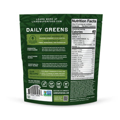 Laird Superfood label close-up shows minerals and vegan, non-GMO credentials