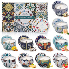 LAJDL scented candles gift set in decorative box for a cozy home ambiance