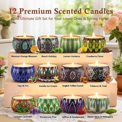 LAJDL soy wax candles offer clean burn with plant-based fragrances.