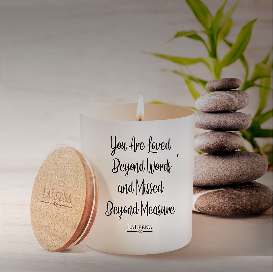 Laleena 14oz soy candle offers balanced fragrance for yoga and home spa moments