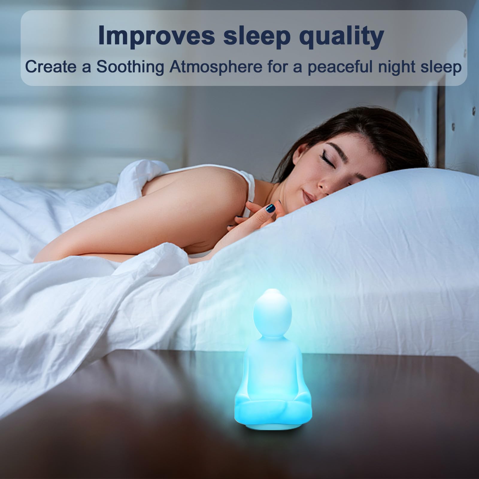Lalifebuss calming color cycles support relaxing breathing sessions.