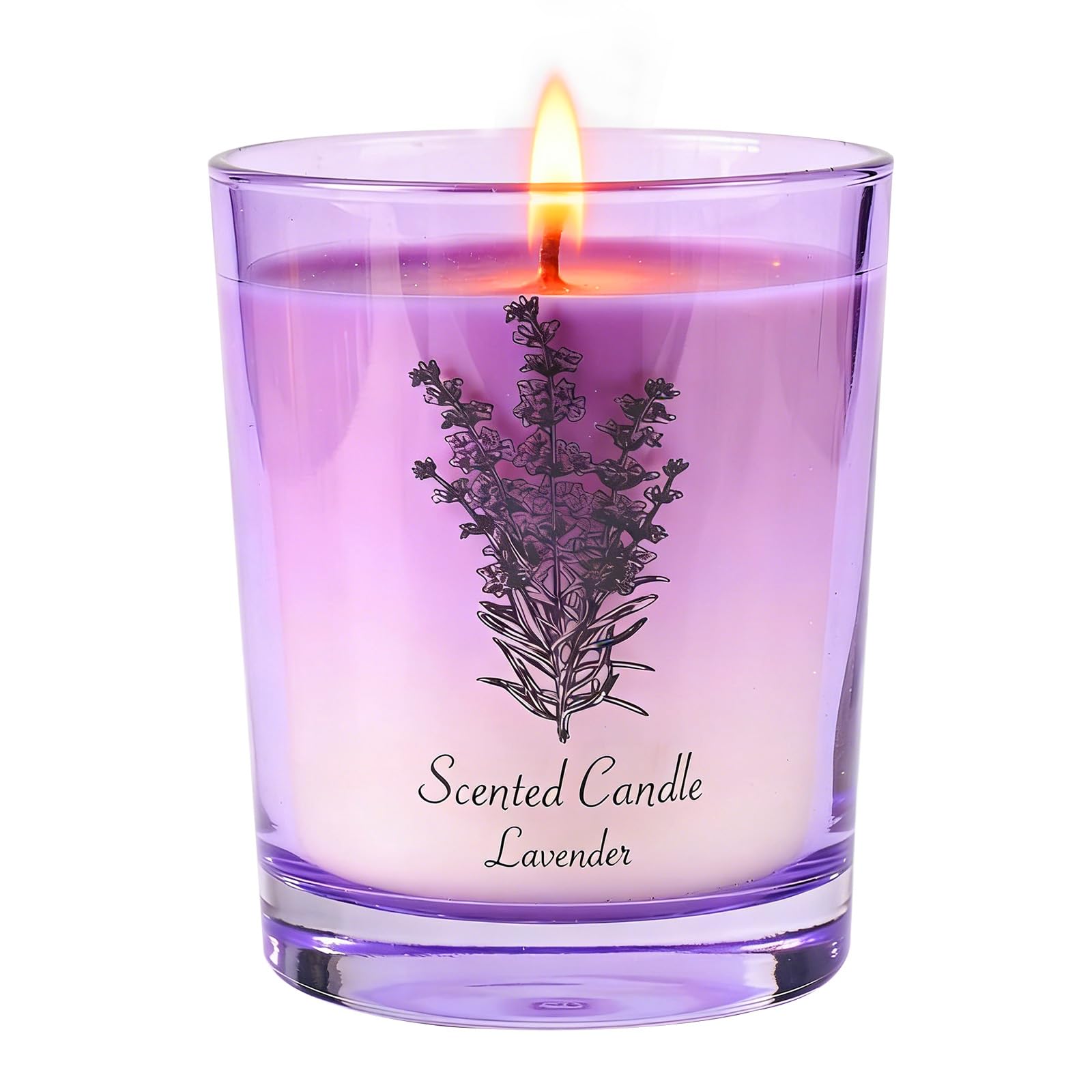 Lamway lavender soy candle jar for relaxing evenings.