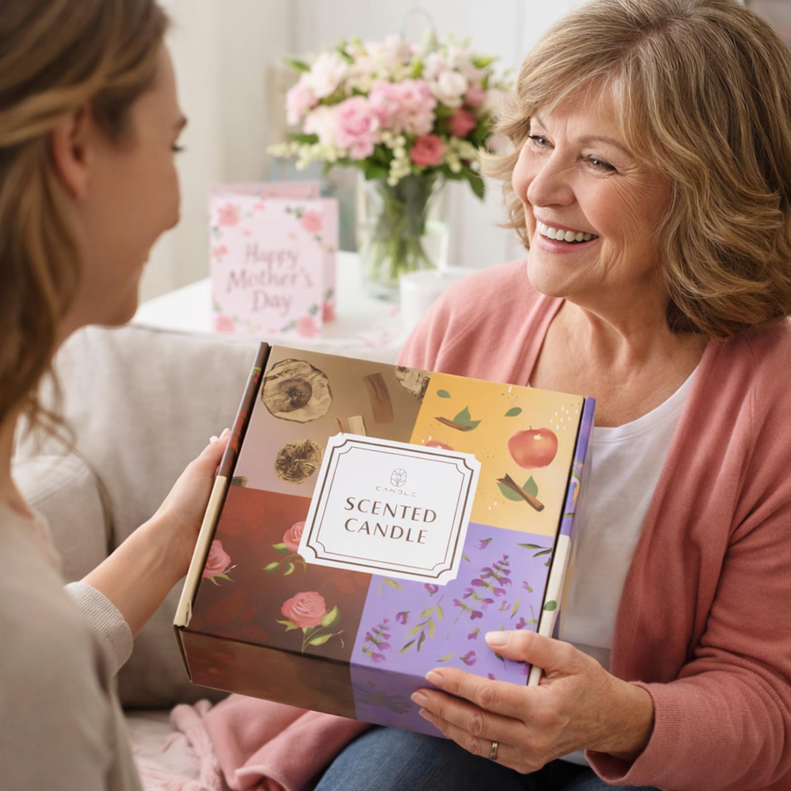 Lamway candles held in hand to show scale and convenient gifting benefit