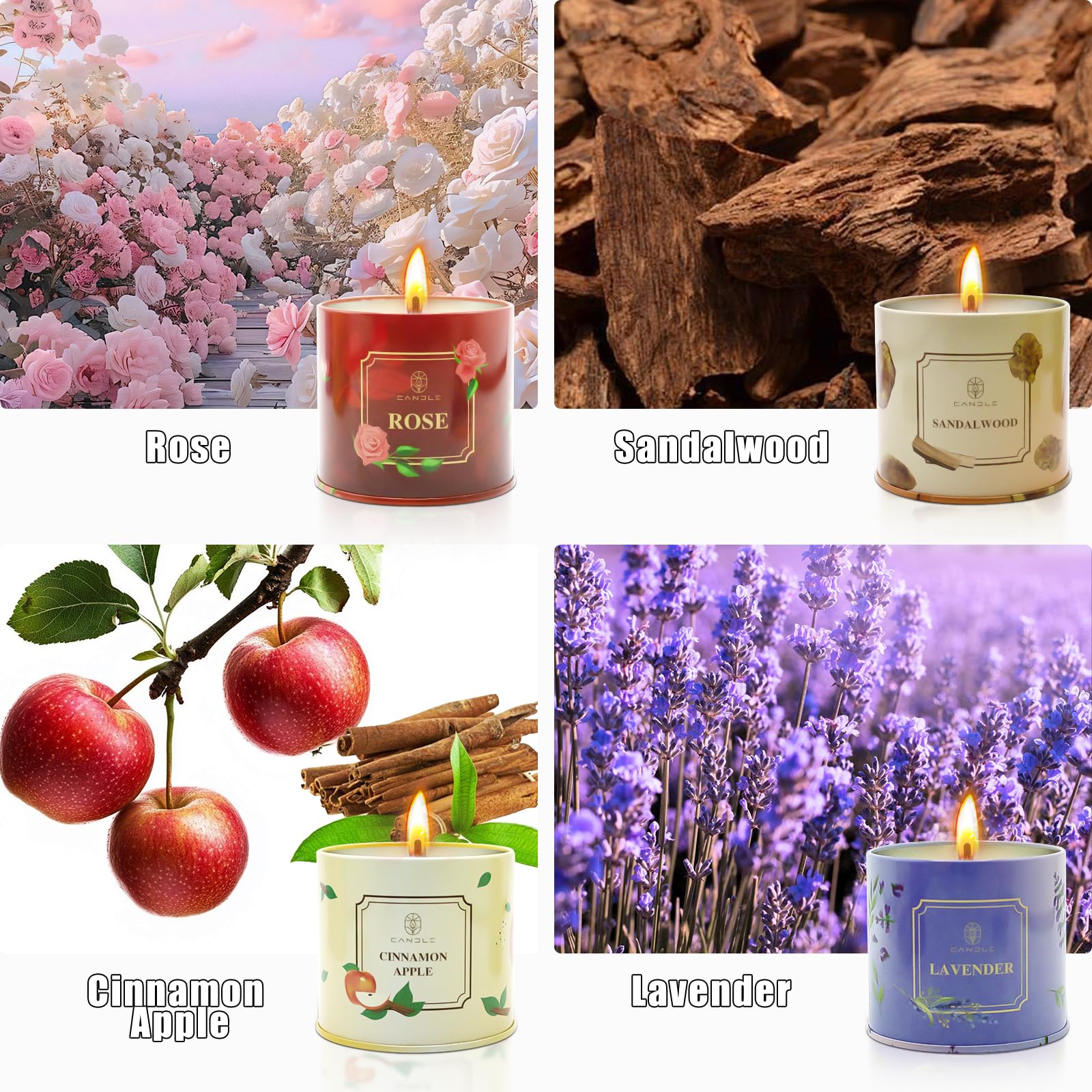 Lamway lavender fragrance candle for calming evenings