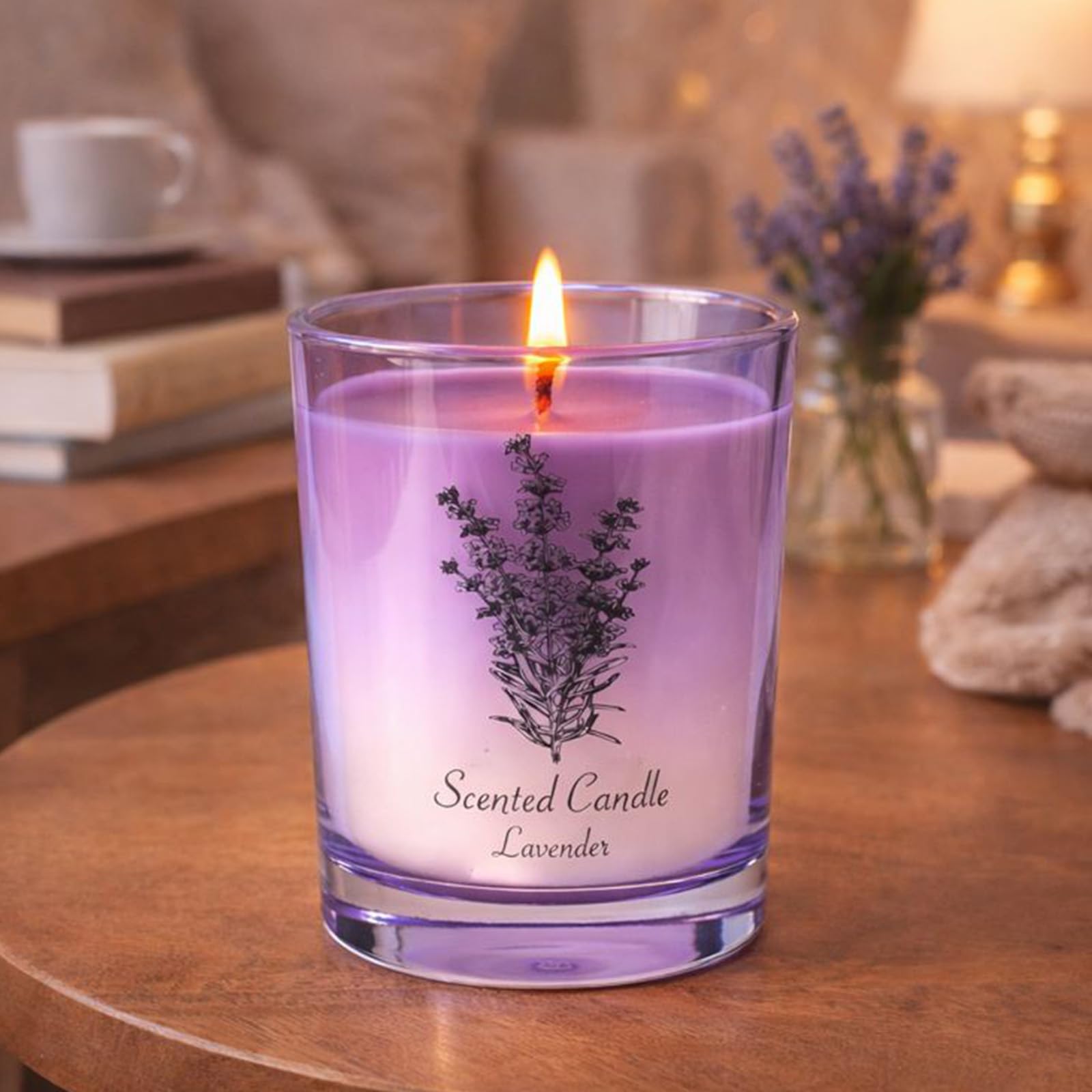 Lamway wooden lid on candle signals premium packaging.