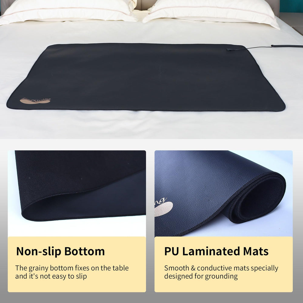 LandKissing grounding mat with anti-slip bottom stays in place during use