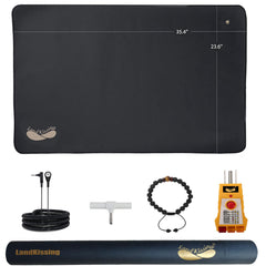 LandKissing grounding mat on bed setup for overnight comfort and relaxation